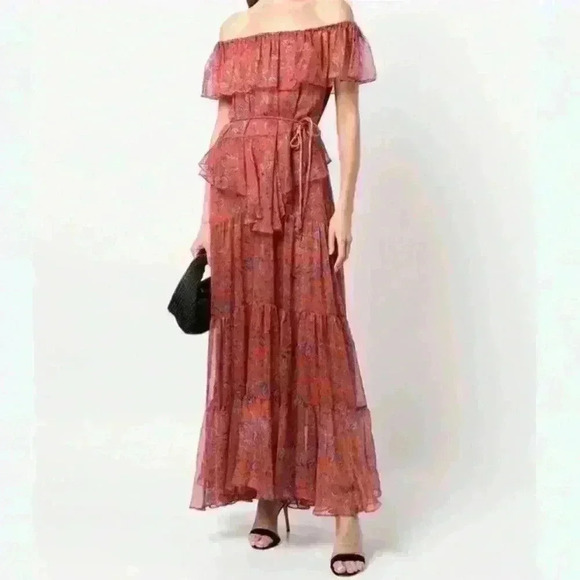 NEW Misa Los Angeles Kiera Maxi Dress in Aranciatta Paisley Size Xtra Small - Picture 15 of 16